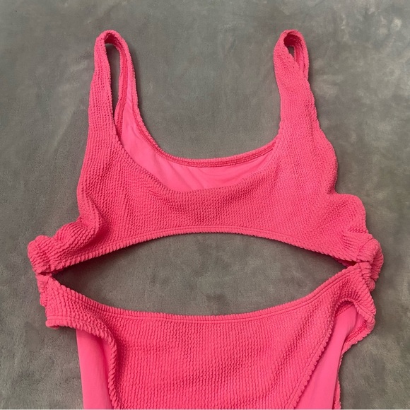 New! Good American always fits monokini hot neon pink nwot 24506 - Picture 5 of 9